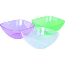 PS cor personalizado material comestível plástico transparente saladeira com certificação SGS